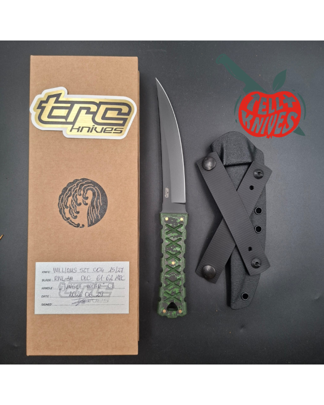 Williams Blade Design SZT C04 Shobu Zukuri Tanto Custom – RWL 34 / FatCarbon Jungle Wear