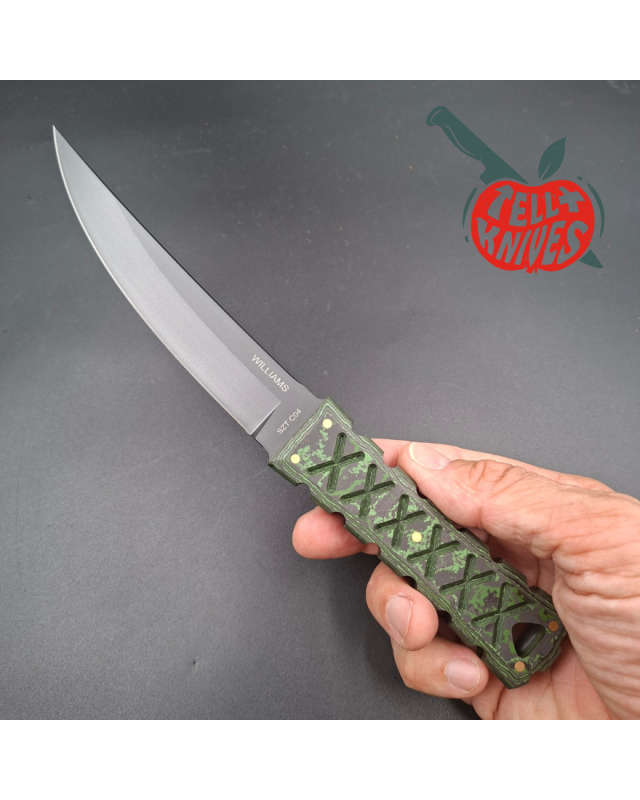 Williams Blade Design SZT C04 Shobu Zukuri Tanto Custom – RWL 34 / FatCarbon Jungle Wear