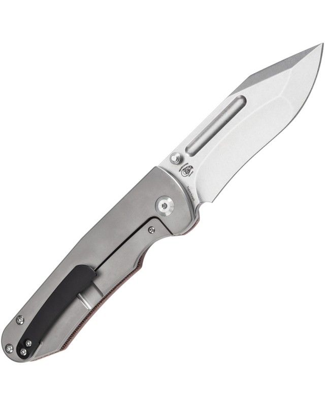 Kansept Superhawk Pocket Knife  CPM S35VN Steel Black Anodised Titanium Handle