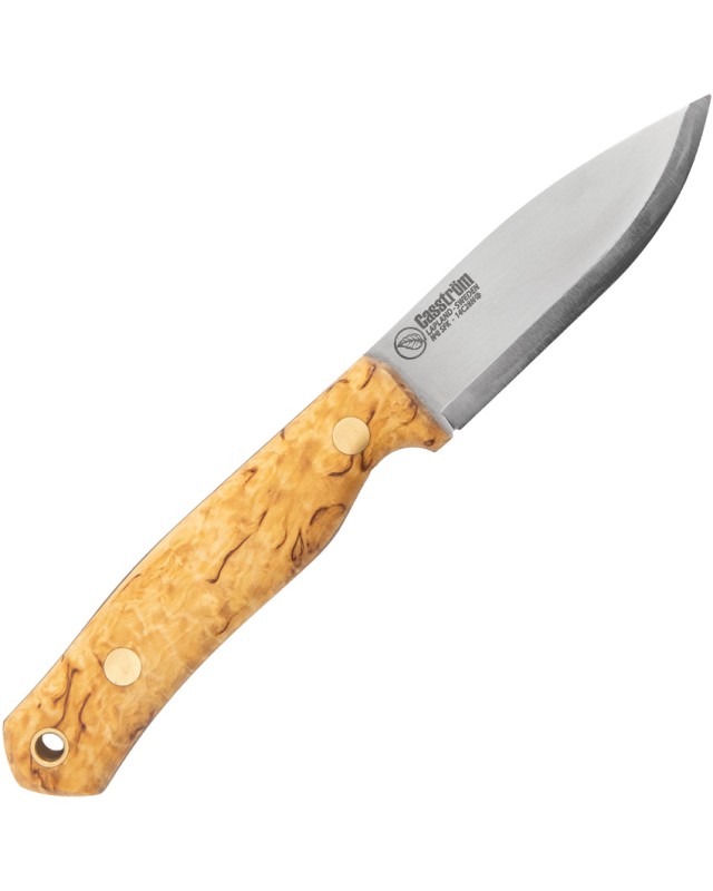 Casström No 8 Swedish Forest Knife 12807 14C28N Steel Green Micarta Handle