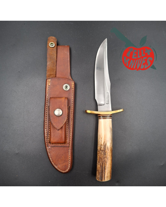 Randall Made Knives Vintage 1978-1985 Model 12-6 Little Bear Bowie – Stag