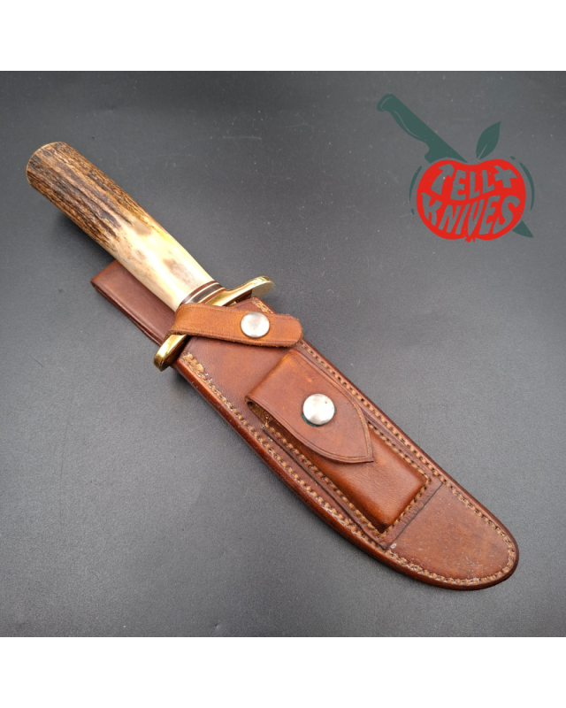 Randall Made Knives Vintage 1978-1985 Model 12-6 Little Bear Bowie – Stag