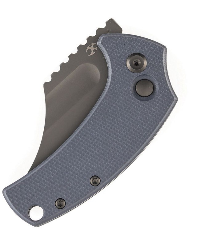 Kansept Wasp 154CM Button Lock Gray TiCN – G10 gris