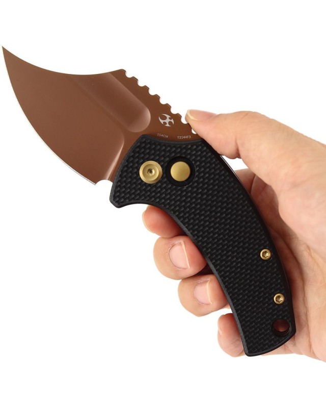 Kansept Wasp 154CM Button Lock Rose Gold – G10 noir