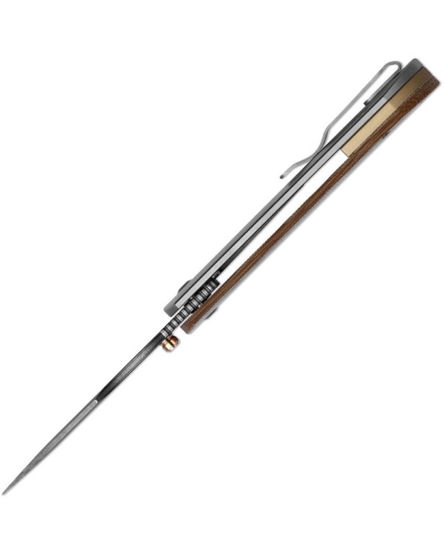 Kizer Harpoon Fold Ki4784A4 – Acier composite 3 couches – Titane et Micarta