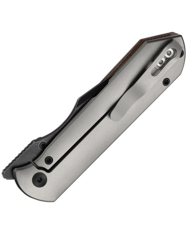 Kizer Harpoon Fold Ki4784A4 – Acier composite 3 couches – Titane et Micarta