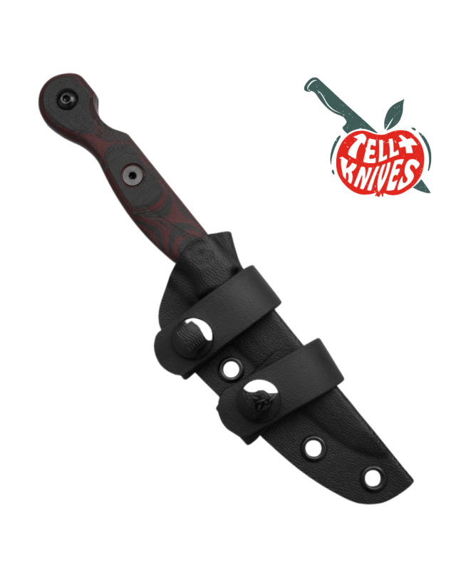 TOPS Knives El Pionero Diablito ELPOL-01 – Acier 1095 – G10 rouge et noir