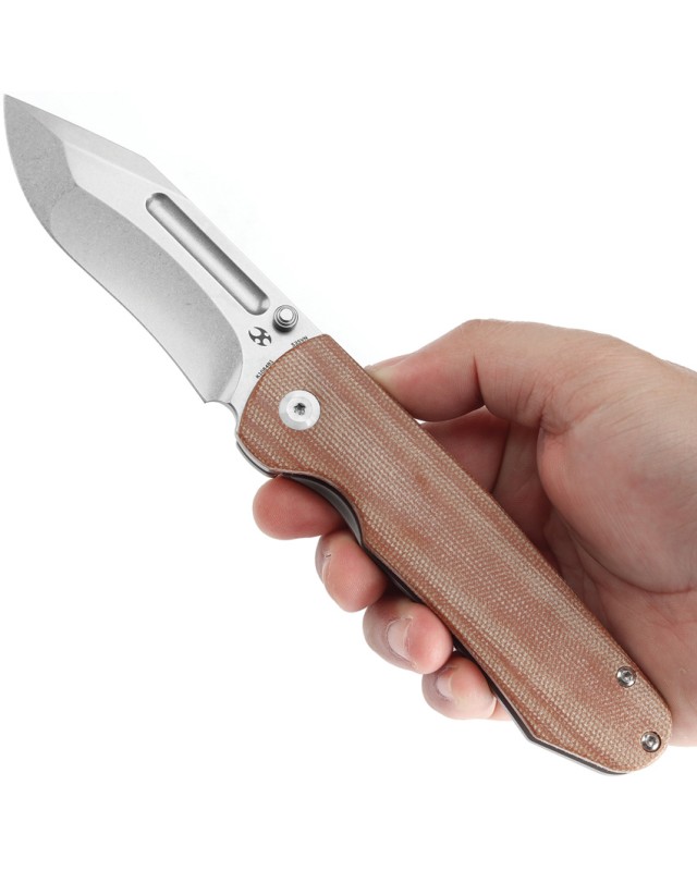 Kansept Superhawk Pocket Knife  CPM S35VN Steel Black Anodised Titanium Handle