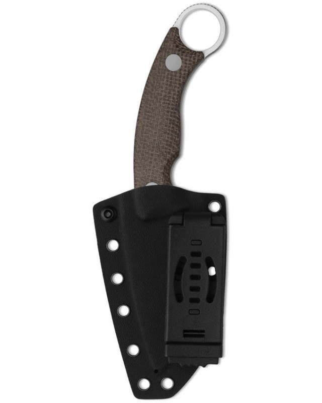 Kizer Cabox II 1128A2 – AEB-L satiné – Micarta brun