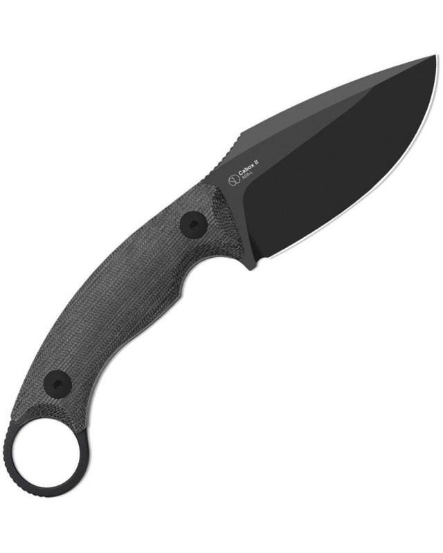 Kizer Cabox II 1128A1 – AEB-L PVD noir – Micarta noir