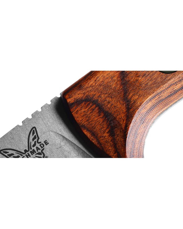 Benchmade SlipRidge Fixed 15650 – MagnaCut et bois stabilisé