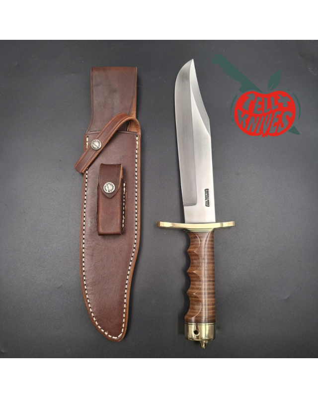 Randall Made Knives Model 12-9 Sportsman’s Bowie – Model 14 Grind stacked leather handle