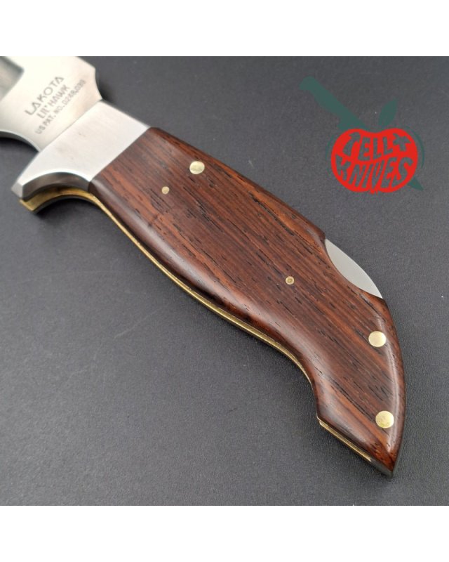 Lakota Lil’ Hawk – Moki Japan - stainless steel blade mahogany wood handle