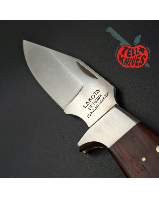 Lakota Lil’ Hawk – Moki Japan - stainless steel blade mahogany wood handle