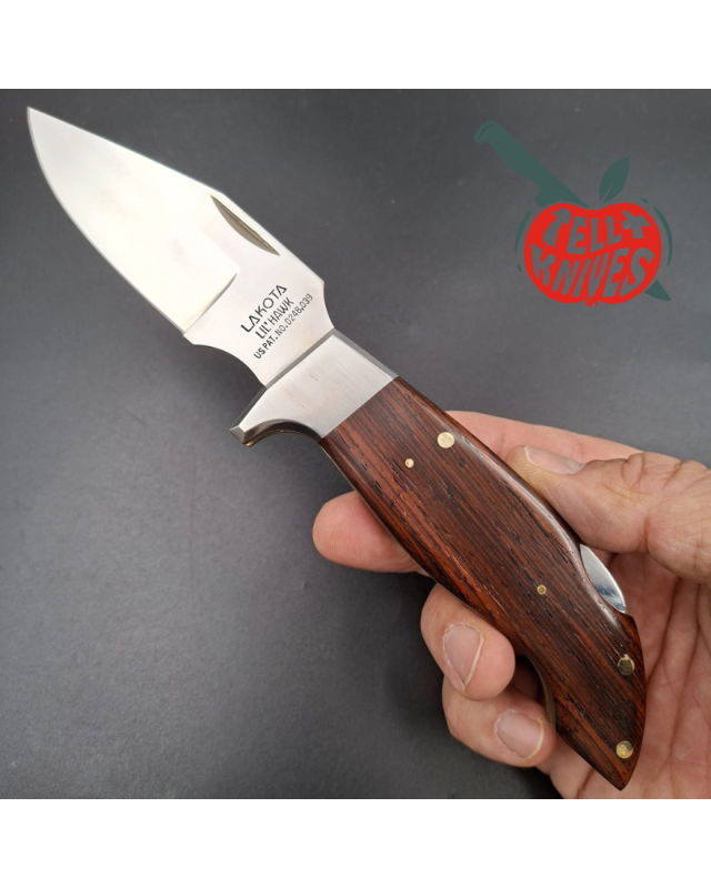 Lakota Lil’ Hawk – Moki Japan - stainless steel blade mahogany wood handle