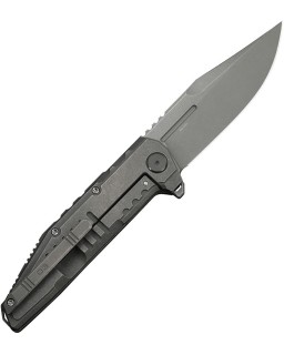 WE Knife Temper WE25079-1 – M390 – Titane gris – Édition limitée