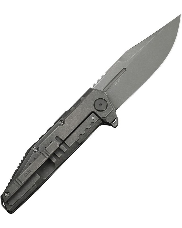 WE Knife Temper WE25079-1 – M390 – Titane gris – Édition limitée