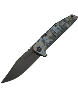 WE Knife Temper WE25079-3 – M390 – Titane Pixel Pattern – Édition limitée