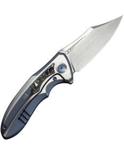 WE Knife Varg WE25074-4 – MagnaCut – Titanium bleu et carbone aluminium