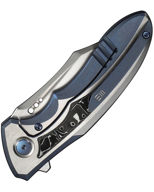 WE Knife Varg WE25074-4 – MagnaCut – Titanium bleu et carbone aluminium