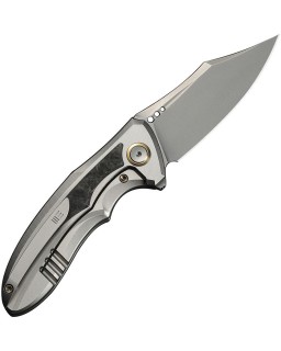 WE Knife Varg WE25074-2 – MagnaCut – Titanium gris et carbone jaune