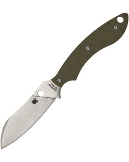 Spyderco Stok Drop Point 8Cr13MoV stainless steel blade OD green G10 handle