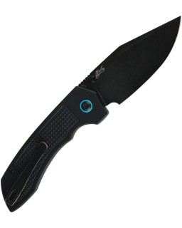 Tenable Entity  – lame 14C28N Blackwash et manche G10 noir