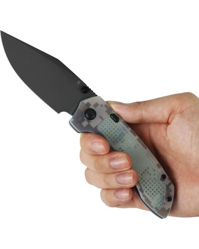 Tenable Entity  – lame 14C28N TiCN gris et manche G10 digital camo