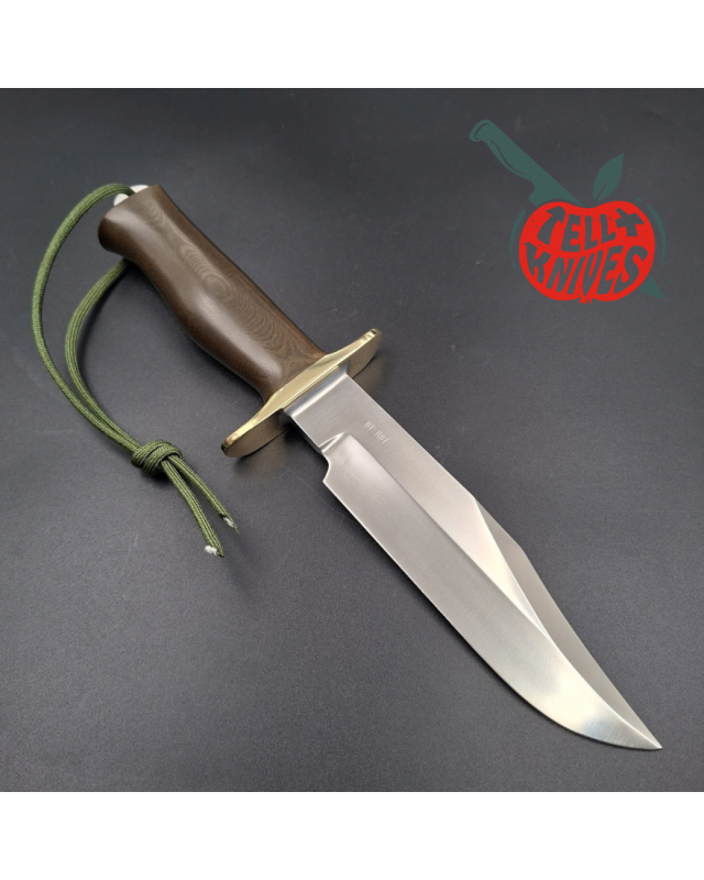 Randall Made Knives Buxton Fighter BF 1187 – Micarta brun étui signé Wayne et David Buxton