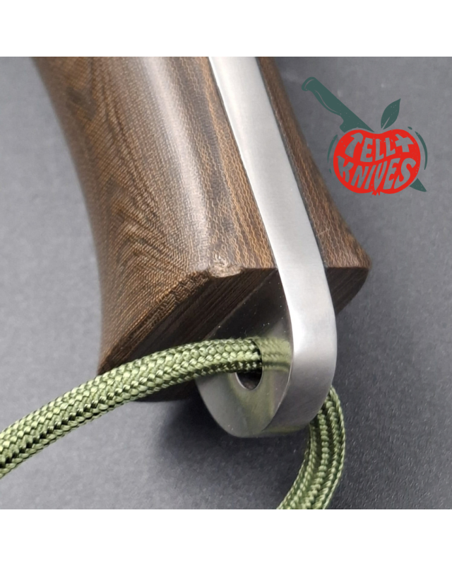 Randall Made Knives Buxton Fighter BF 1187 – Micarta brun étui signé Wayne et David Buxton