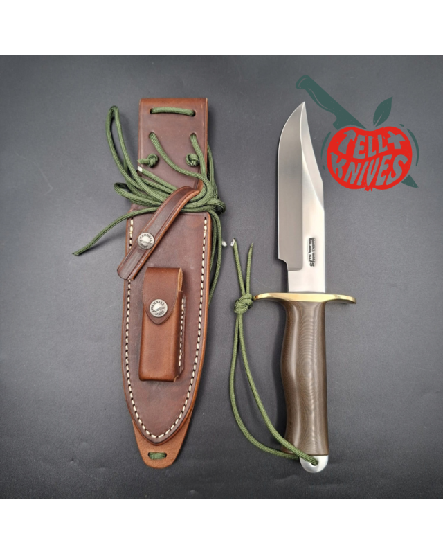 Randall Made Knives Buxton Fighter BF 1187 – Micarta brun étui signé Wayne et David Buxton