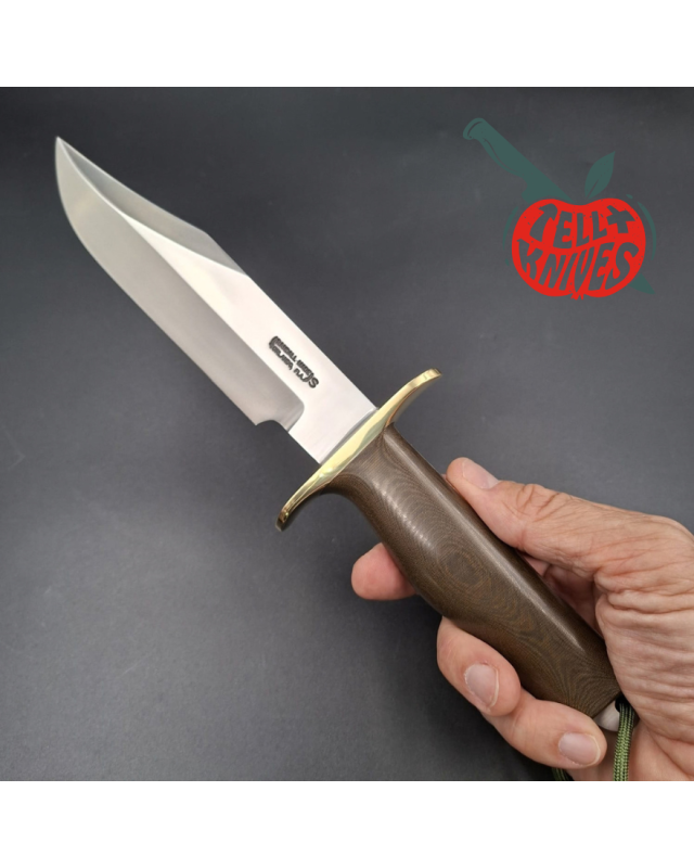 Randall Made Knives Buxton Fighter BF 1187 – Micarta brun étui signé Wayne et David Buxton