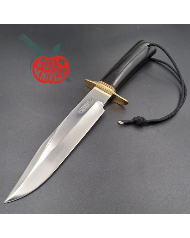 Randall Made Knives Model 14 7.5 CDT Attack – lame acier inoxydable, manche micarta noir et garde en laiton