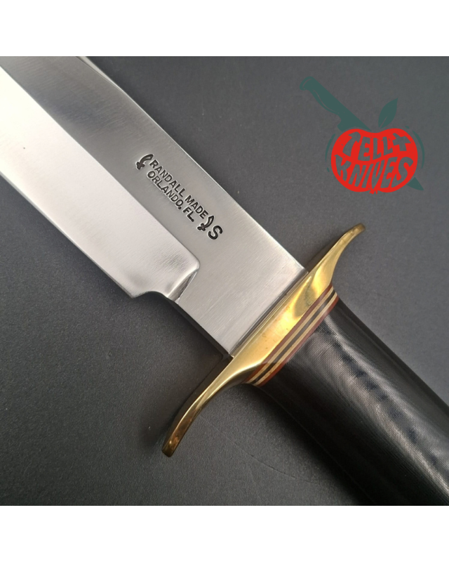 Randall Made Knives Model 14 7.5 CDT Attack – lame acier inoxydable, manche micarta noir et garde en laiton