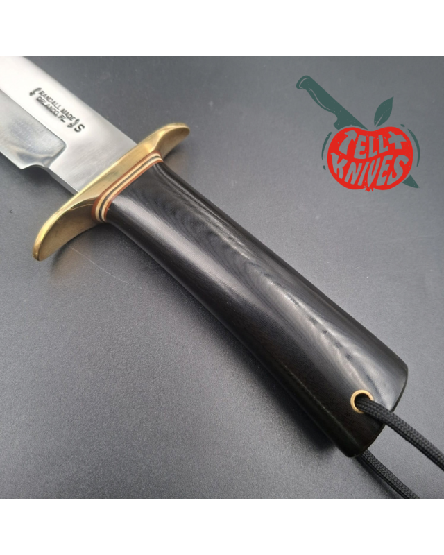 Randall Made Knives Model 14 7.5 CDT Attack – lame acier inoxydable, manche micarta noir et garde en laiton
