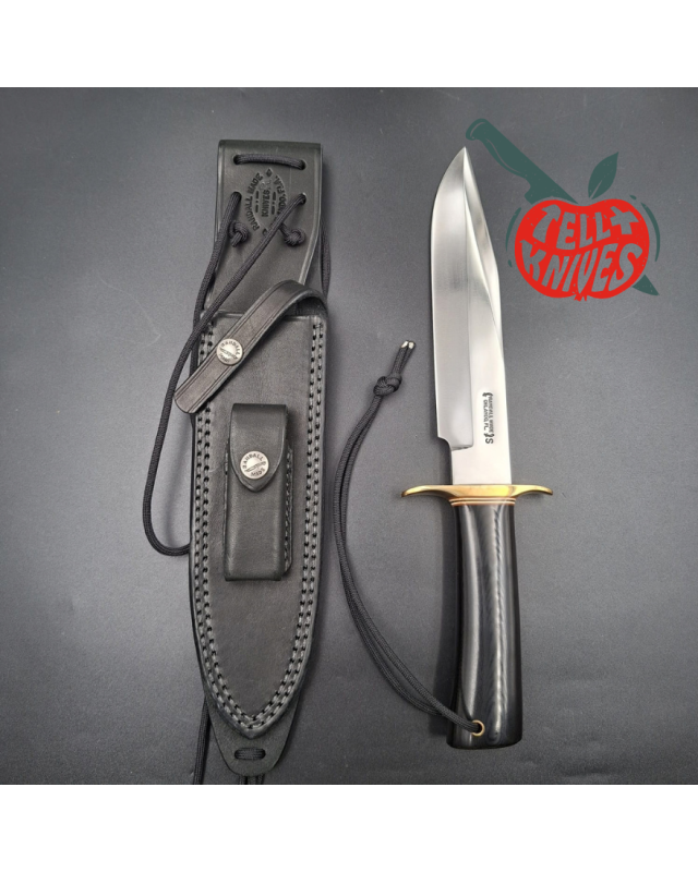 Randall Made Knives Model 14 7.5 CDT Attack – lame acier inoxydable, manche micarta noir et garde en laiton