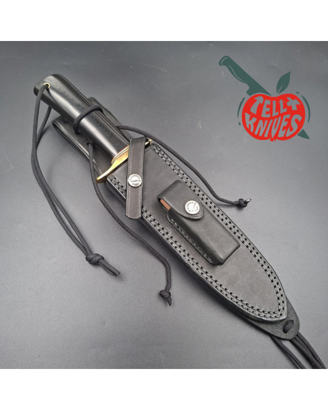 Randall Made Knives Model 14 7.5 CDT Attack – lame acier inoxydable, manche micarta noir et garde en laiton