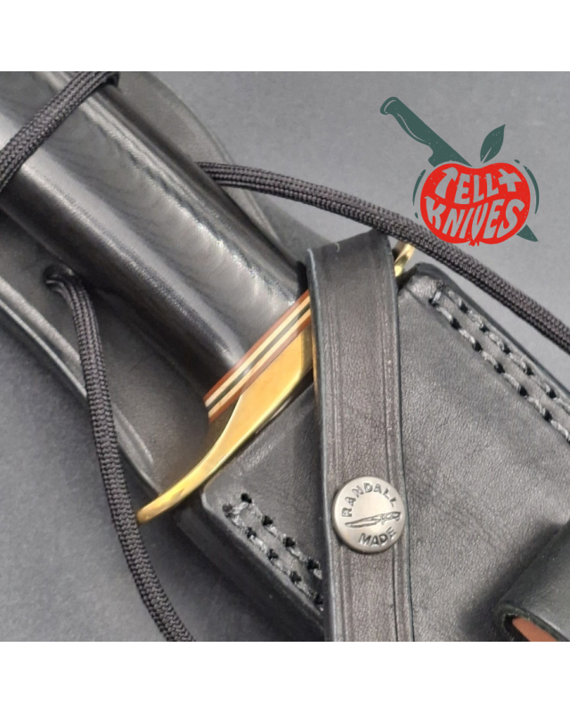 Randall Made Knives Model 14 7.5 CDT Attack – lame acier inoxydable, manche micarta noir et garde en laiton