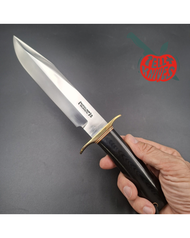 Randall Made Knives Model 14 7.5 CDT Attack – lame acier inoxydable, manche micarta noir et garde en laiton