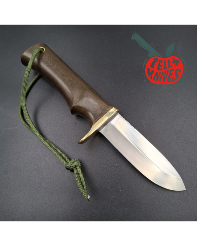 Randall Made Knives Fireman Special – Acier inoxydable forgé, Micarta vert et garde en laiton