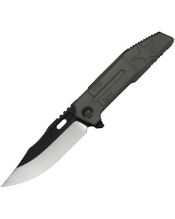 WE Knife Barracks WE25078-1 – M390, titane olive foncé – Édition limitée