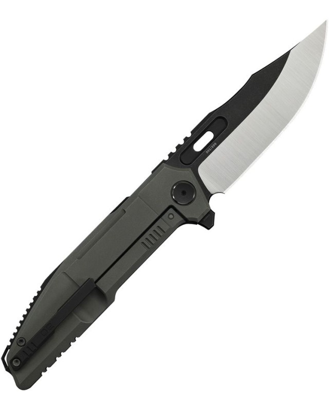 WE Knife Barracks WE25078-1 – M390, titane olive foncé – Édition limitée