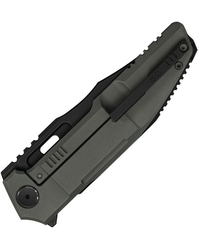 WE Knife Barracks WE25078-1 – M390, titane olive foncé – Édition limitée