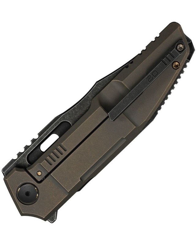 WE Knife Barracks WE25078-2 – M390, titane bronze – Édition limitée