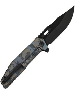 WE Knife Barracks WE25078-3 – lame acier M390 manche titane Camo Pixel Pattern – Édition limitée