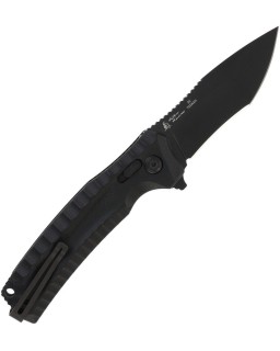 SOG Hidaka XR Black acier 3V – Design Kiku Matsuda manche micarta noir