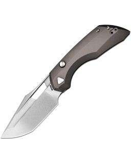 Artisan Cutlery Mousebird 1889G-DG – lame acier S35VN manche titane gris foncé clip doré