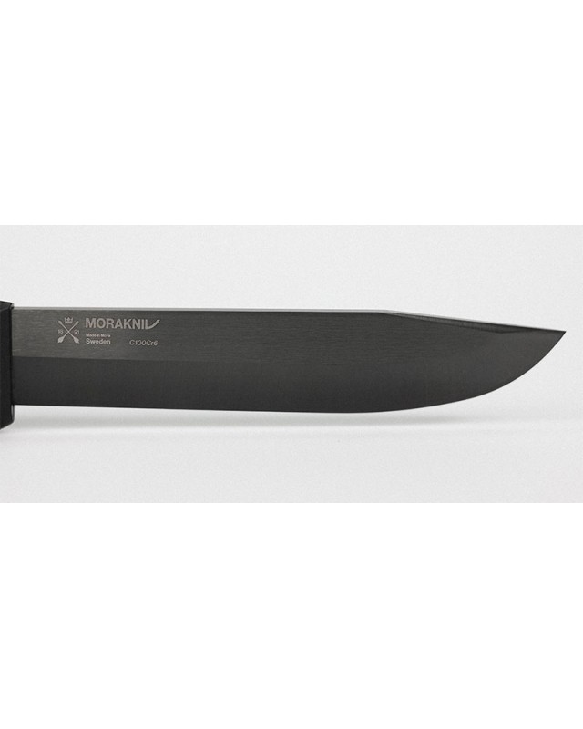 Morakniv Mörkret (S) – Couteau de survie full tang acier carbone C100Cr6 DLC noir manche polypropylène