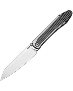 Artisan Cutlery Trust 1886G-GY – lame acier CPM-S35VN stonewash manche titane et aluminium gris