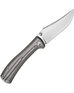 Artisan Cutlery Santee 1888G-GY – lame acier CPM-S35VN stonewash manche titane gris – Design Dirk Pinkerton